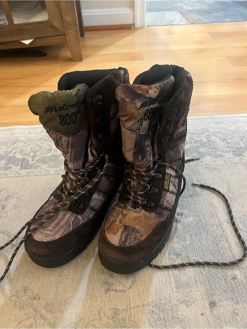 LaCrosse women’s Brown Camo Waterproof Hunting Boots